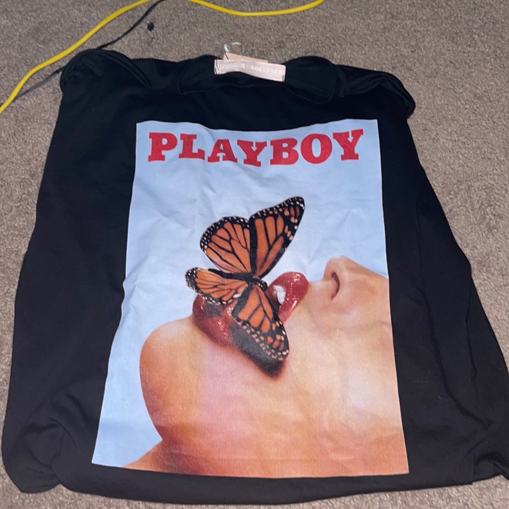 Oversized playboy tshirt dress